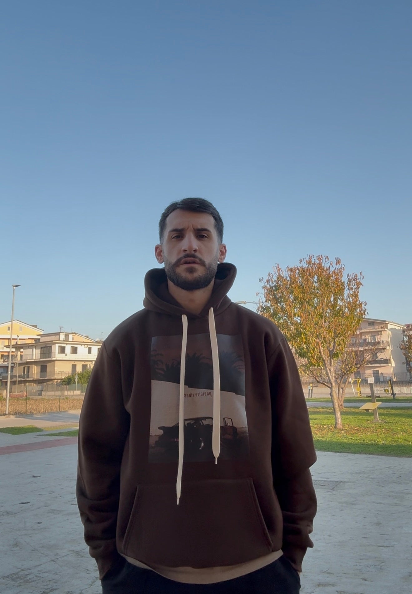 FELPA CAPPUCCIO ST:POSITIVE